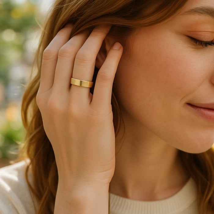 14k Yellow Gold Comfort Fit Wedding Band (6.00 mm)