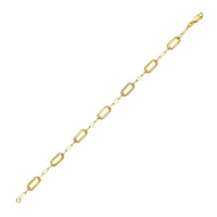 14K Yellow Gold Pallina Paperclip Link Bracelet