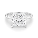 5 Carat Princess Lab Grown IGI G/VS1 Diamond Solitaire Ring in 10K White Gold thumbnail 3