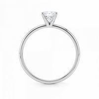 1 Carat Radiant Lab Grown IGI G/VS1 Diamond Solitaire Ring in 14K White Gold