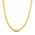10K yellow gold Cuban link chain in a solid 7.10 mm width