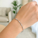 Classic 14K White Gold Beaded Bracelet thumbnail 4