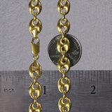 14k Yellow Gold Puffed Mariner Link Chain (9.00 mm) thumbnail 7
