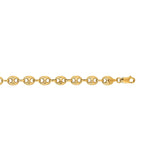 14k Yellow Gold Puffed Mariner Link Chain (9.00 mm) thumbnail 8
