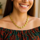 14k Yellow Gold Puffed Mariner Link Chain (9.00 mm) thumbnail 9