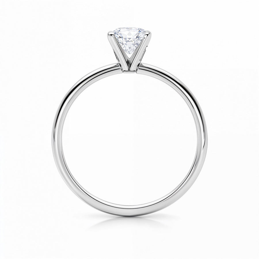 1 1/2 Carat Radiant Lab Grown IGI G/VS1 Diamond Solitaire Ring in 10K White Gold