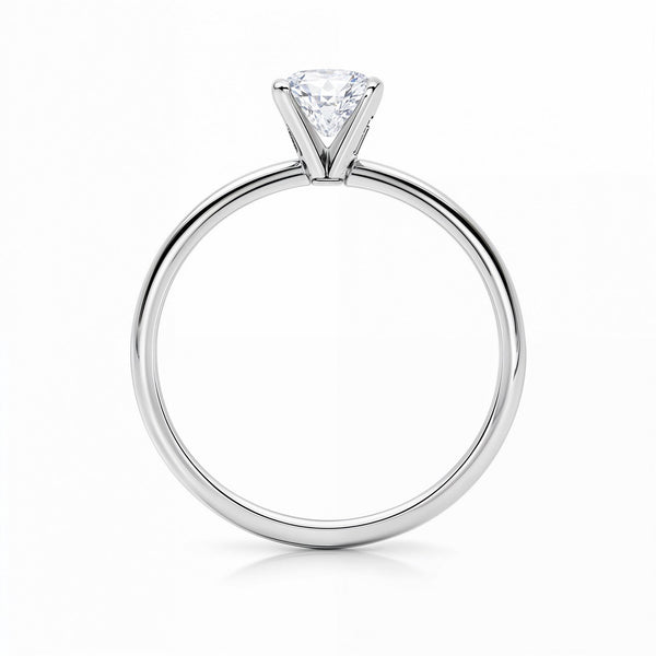 1 1/2 Carat Radiant Lab Grown IGI G/VS1 Diamond Solitaire Ring in 10K White Gold
