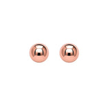14k Rose Gold Ball Style Stud Earrings (3mm) thumbnail 1