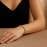 14k Yellow Gold High Polish Mariner Link Bracelet  (5.40 mm) thumbnail 4