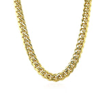 14k Yellow Gold Classic Miami Cuban Solid Chain (4.90 mm) thumbnail 2