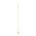 14K yellow gold oval etched locket necklace pendant