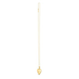 14k Yellow Gold Diamond Heart Locket Necklace thumbnail 3