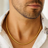 14K Yellow Gold Lite Oval Snake Chain (5.70 mm) thumbnail 6
