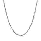 14k White Gold Solid Round Box Chain (1.60 mm) thumbnail 2