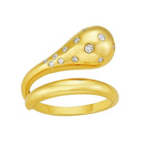 14K Yellow Gold Diamond Cut Stackable Ring (8.40 mm) thumbnail 2