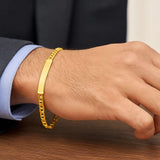 14K Yellow Gold Mariner ID Bracelet thumbnail 4