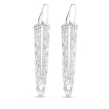 Sterling Silver Multi Strand Chain Drop Chandelier Earrings thumbnail 2