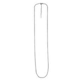 14K white gold cable chain, 1.70 mm adjustable link necklace thumbnail 1