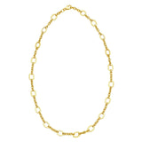 14K Yellow Gold Five and One Oval Link Chain Necklace thumbnail 2