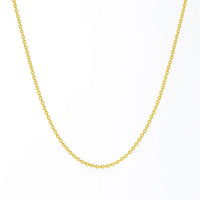 14k Yellow Gold Round Cable Link Chain (1.30 mm)