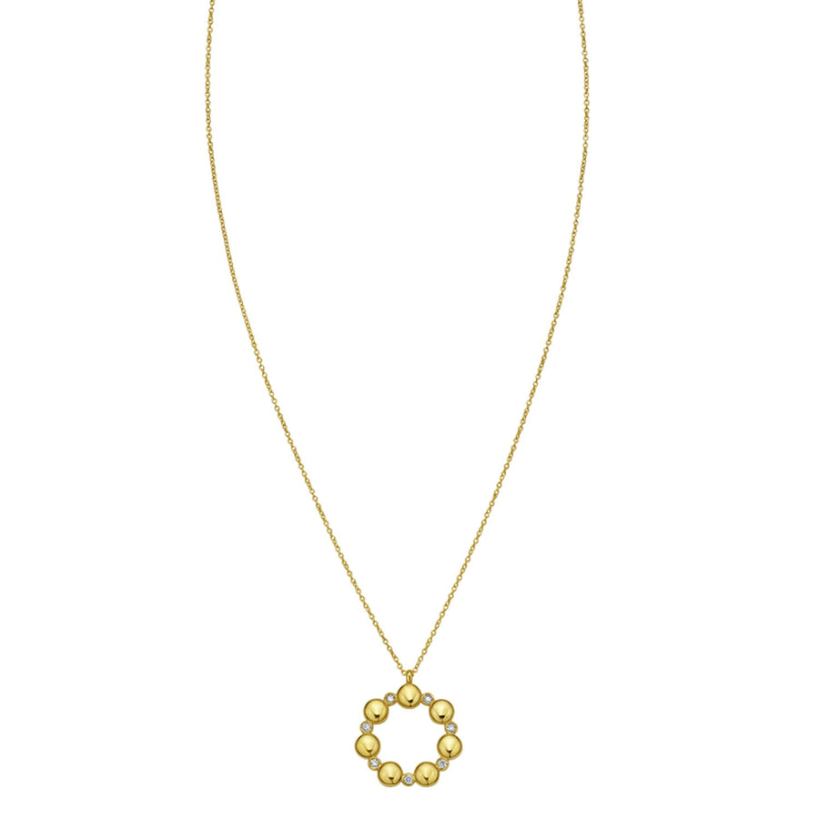 14K Yellow Gold Diamond Cut Cable Chain Necklace