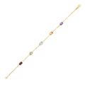 14K yellow gold paperclip chain bracelet with 1.50 mm links