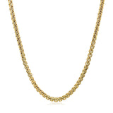 14k Yellow Gold Solid Round Box Chain (2.50 mm) thumbnail 2