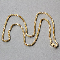 14k Yellow Gold Solid Round Box Chain (2.50 mm)
