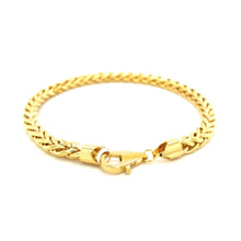 Load image into Gallery viewer, 14k Yellow Gold Diamond Cut Round Franco Bracelet (5.30 mm)