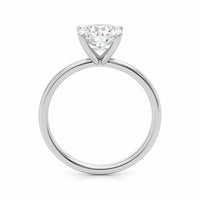 2 Carat Cushion Lab Grown IGI G/VS1 Diamond Solitaire Ring in 10K White Gold