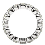 Round Cut Lab Grown Diamond Eternity Ring in 14k White Gold (4 cttw FG/VS2) thumbnail 3