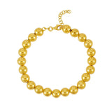 Polished 8mm Bead Bracelet in 14K Yellow Gold (8.00 mm) thumbnail 2