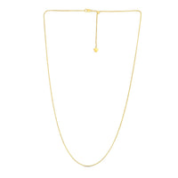 14k Yellow Gold Adjustable Franco Chain (1.00 mm)