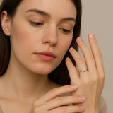 3/4 Carat Round Lab Grown IGI G/VS1 Diamond Solitaire Ring in 14K Yellow Gold thumbnail 4