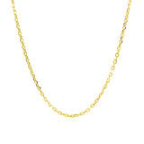 18k Yellow Gold Diamond Cut Cable Link Chain (1.50 mm) thumbnail 2