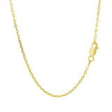 18k Yellow Gold Diamond Cut Cable Link Chain (1.50 mm) thumbnail 3