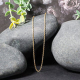 18k Yellow Gold Diamond Cut Cable Link Chain (1.50 mm) thumbnail 4