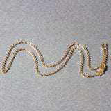18k Yellow Gold Diamond Cut Cable Link Chain (1.50 mm) thumbnail 5
