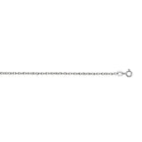 14k White Gold Machine Rope Chain (0.95 mm) thumbnail 2