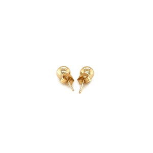 14k Yellow Gold Round Stud Earrings (5mm)