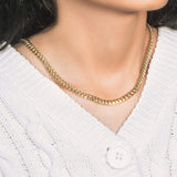 10k Yellow Gold Semi Solid Miami Cuban Chain (5.00 mm) thumbnail 7