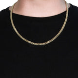 10k Yellow Gold Semi Solid Miami Cuban Chain (5.00 mm) thumbnail 8