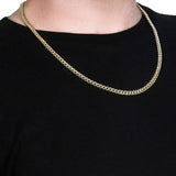 10k Yellow Gold Semi Solid Miami Cuban Chain (5.00 mm) thumbnail 9