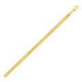 14K yellow gold snake chain with oval link construction at 4.40 mm width