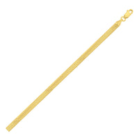 14K Yellow Gold Oval Snake Chain (4.40 mm)