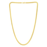 14K Yellow Gold Oval Snake Chain (4.40 mm) thumbnail 2