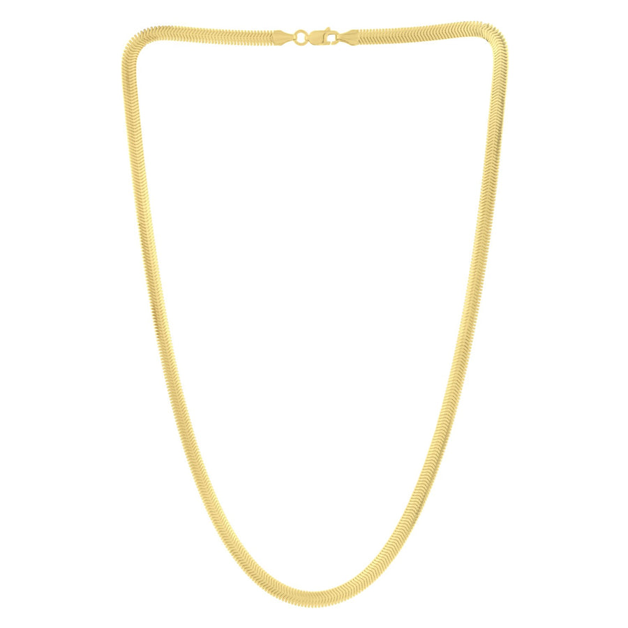 14K Yellow Gold Oval Snake Chain (4.40 mm)