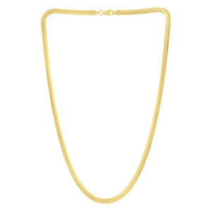14K Yellow Gold Oval Snake Chain (4.40 mm)
