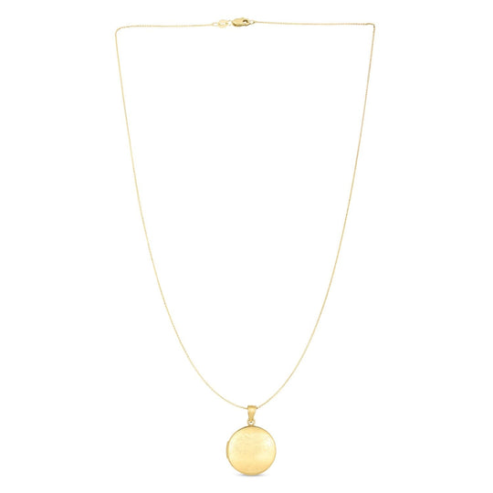 14K yellow gold Tree of Life openwork locket pendant necklace
