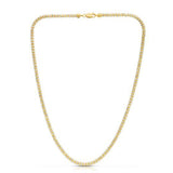 Ice Barrel Chain in 14k Yellow Gold (3.14 mm) thumbnail 3